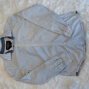 AMERICAN Eagle Outfitters button down long sleeved dress shirt, blue/white M